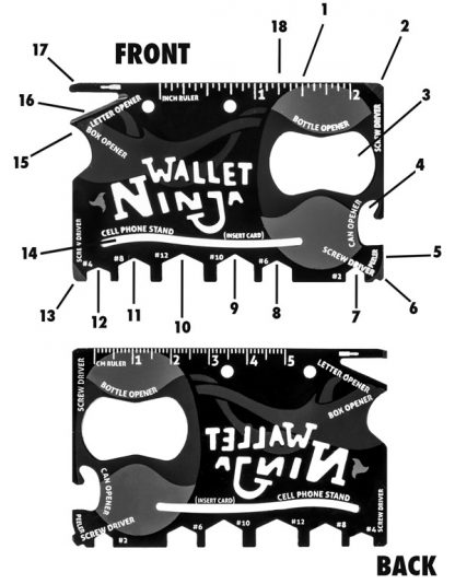 Wallet Ninja - 18 u 1 alat-kartica