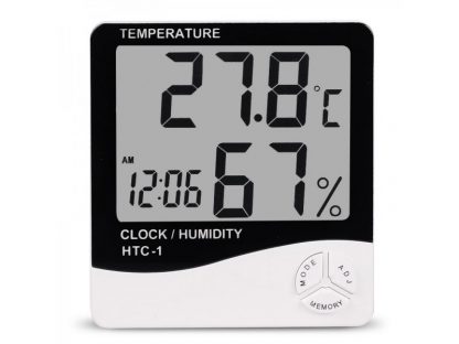 Digitalni sat, termometar, vlagometar, alarm HTC1