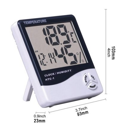 Digitalni sat, termometar, vlagometar, alarm HTC1