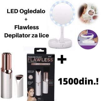 LED Ogledalo + Depilator za lice za 1500din