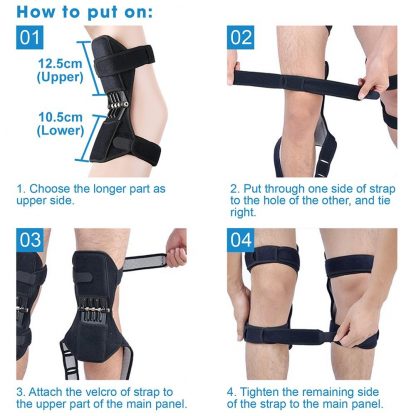 Steznici za kolena sa oprugama, Potporna proteza za koleno za lako i bezbolno kretanje