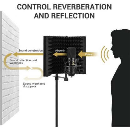Mikrofonski Sound Shield Vokalni Refleksijski Filter