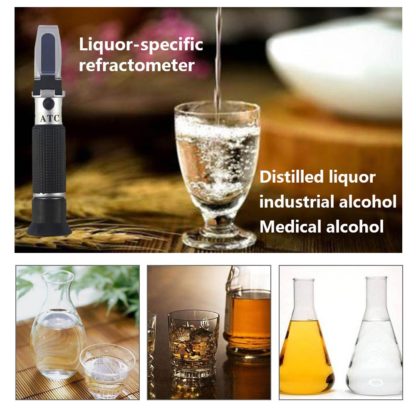 RZ Refraktometer Alkohol Alkoholometer meter 0 ~ 80% V/V ATC