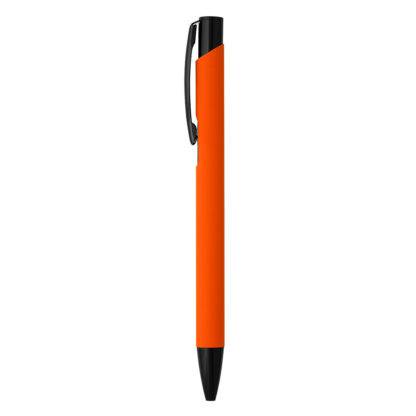 OGGI SOFT BLACK, metalna hemijska olovka, narandžasta