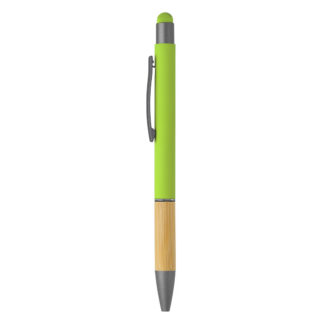 TITANIUM TOUCH BAMBOO, metalna "touch" hemijska olovka, svetlo zelena