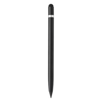 INGRID, metalna "touch" olovka sa gumicom, crna