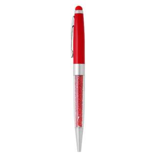BARONESA, metalna "touch" hemijska olovka, crvena