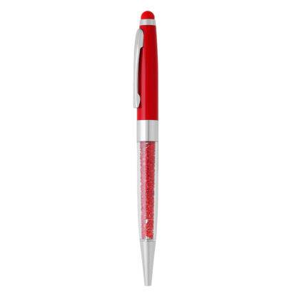 BARONESA, metalna "touch" hemijska olovka, crvena