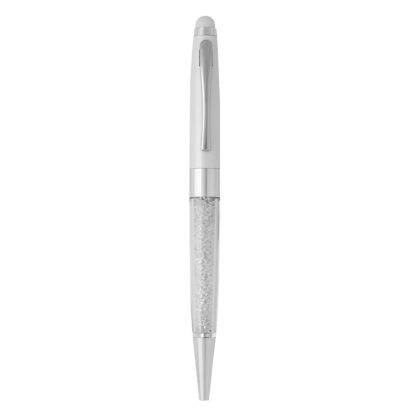 BARONESA, metalna "touch" hemijska olovka, bela