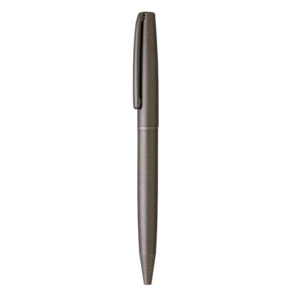ZETA, metalna hemijska olovka u poklon kutiji, tamno siva