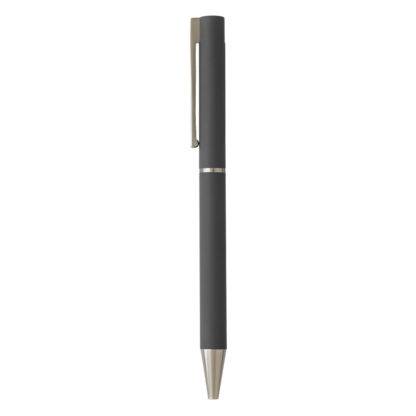 VEGA, metalna hemijska olovka u poklon kutiji, tamno siva