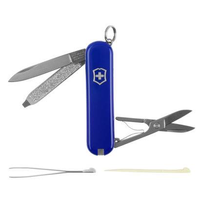 VICTORINOX CLASSIC, višenamenski nož u futroli sa 7 funkcija, plavi