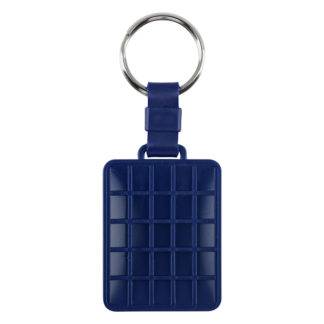 DOMINGO, plastični privezak za ključeve, plavi