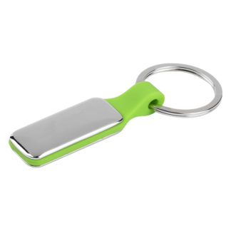 CORSO R, metalni privezak za ključeve, svetlo zeleni