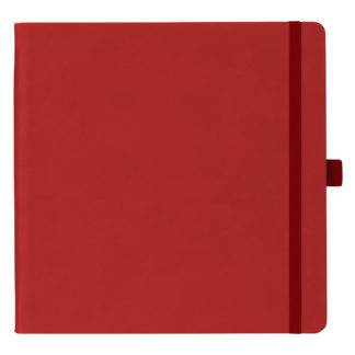 KUNST, notes 17.4 x 17.4 cm, crveni