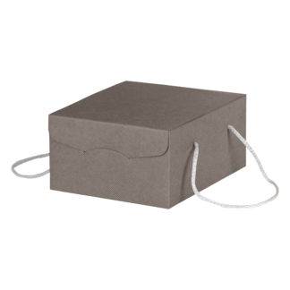 CORDINI, troslojna samosklopiva poklon kutija sa učkurom, siva