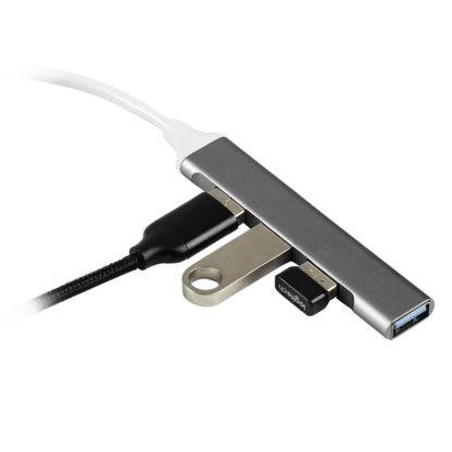 PIVOT, usb razdelnik sa 4 usb ulaza, tamno sivi