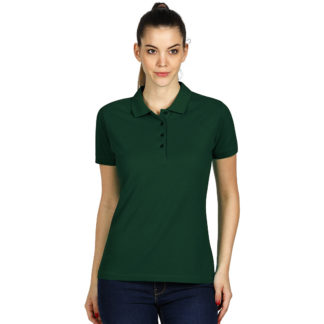 SUNNY, ženska pamučna polo majica, tamno zelena