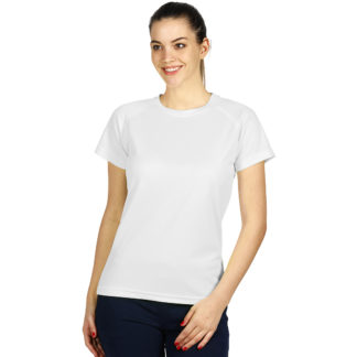 RECORD LADY, ženska sportska majica sa raglan rukavima, bela