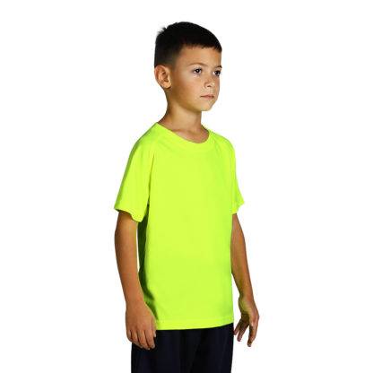 RECORD KIDS, dečja sportska majica sa raglan rukavima, neon žuta