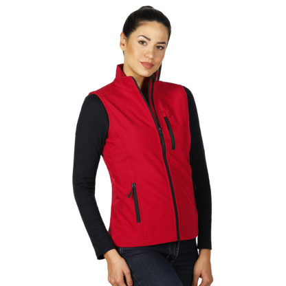 SKIPPER VEST WOMEN, ženski softšel prsluk, crveni