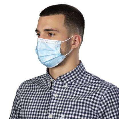 DFM 10, zaštitna maska za jednokratnu upotrebu, svetlo plava