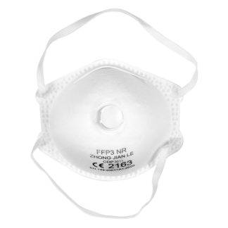 FFP3 VENT 10, zaštitna maska sa ventilom, bela