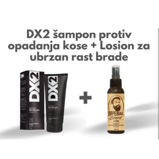 DX2 Šampon protiv opadanje kose + losion za rast brade
