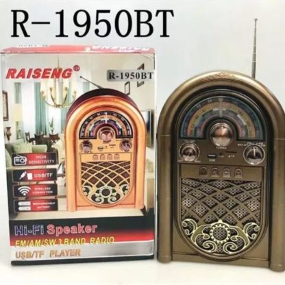 Retro prenosni radio - bluetooth TF USB - R-1950BT