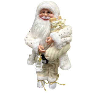Deda Mraz Beli Deco Santa 45cm