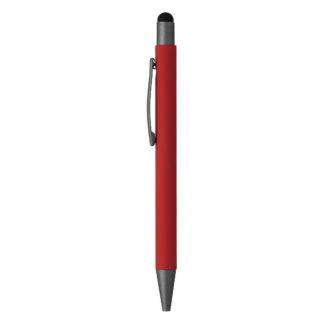 TITANIUM TOUCH, metalna "touch" hemijska olovka, crvena