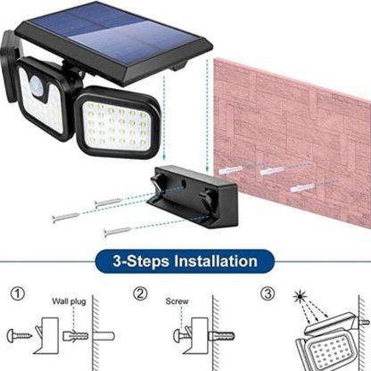 Solarni LED reflektor 15W DMD sa senzorom