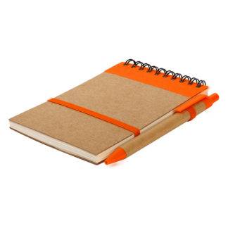 ORGANIC, notes sa olovkom, narandžasti