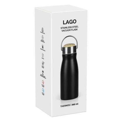 LAGO, termos, 360 ml, crni