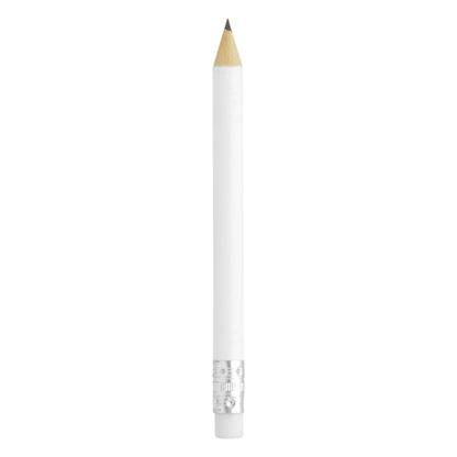 PIGMENT MINI, drvena olovka hb sa gumicom, bela