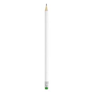 PIGMENT WHITE, drvena olovka hb sa gumicom, svetlo zelena