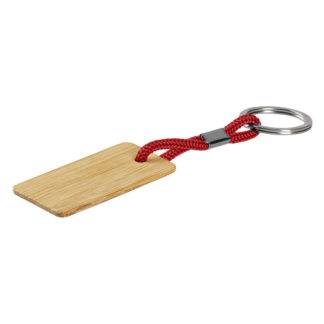 LOG R, drveni privezak za ključeve, crveni