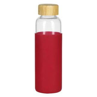 ADA, sportska boca sa silikonskom navlakom, 500 ml, crvena