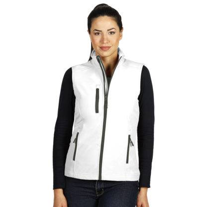 SKIPPER VEST WOMEN, ženski softšel prsluk, beli