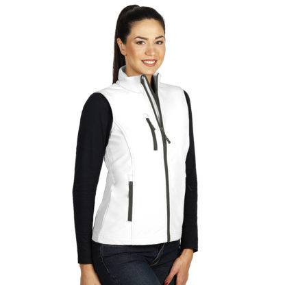 SKIPPER VEST WOMEN, ženski softšel prsluk, beli