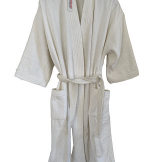 Bade Mantil Frotir White Kimono L Kratak rukav