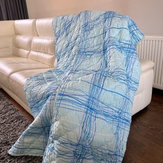 Prekrivač 140x200cm mikrofiber Light blue