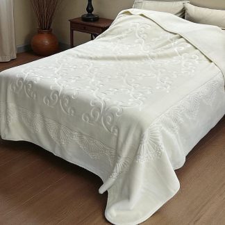 Ćebe Merinos 220x240cm A12 Viktorija Prljavo bela boja