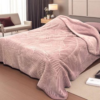 Ćebe Merinos 220x160cm A5 List Roze boja