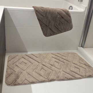 Dvodelni set prostirki za kupatilo – Cik-cak dizajn A10