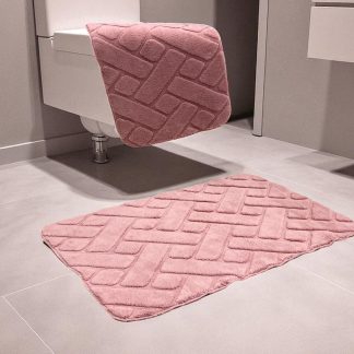 Dvodelni set prostirki za kupatilo – Cik-cak dizajn A15