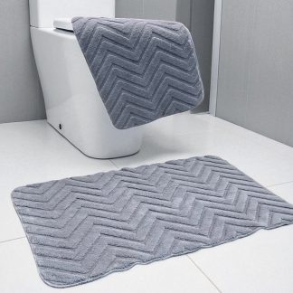 Dvodelni set prostirki za kupatilo – Cik-cak dizajn A9