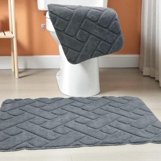 Dvodelni set prostirki za kupatilo – Cik-cak dizajn A14